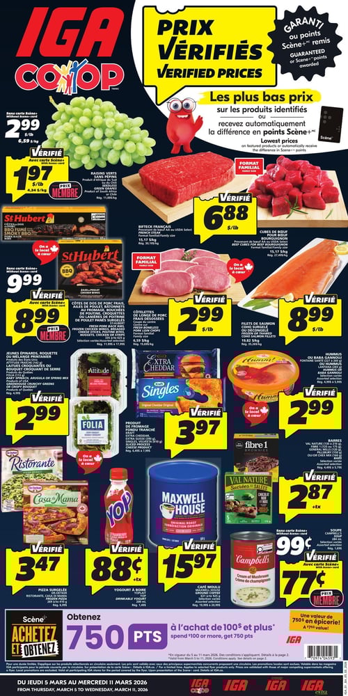 Circulaire IGA Coop Nouveau Brunswick - Page 1