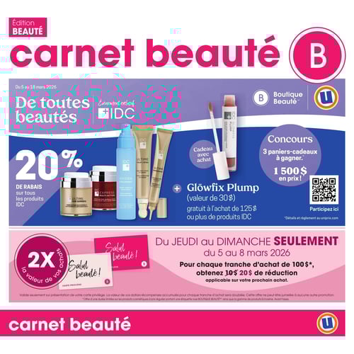Circulaire Uniprix - Carnet Beauté - Page 1