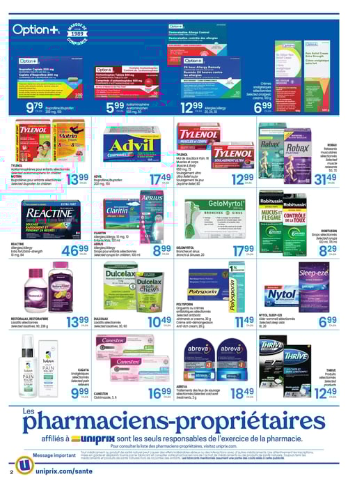 Circulaire Uniprix - Santé - Page 2