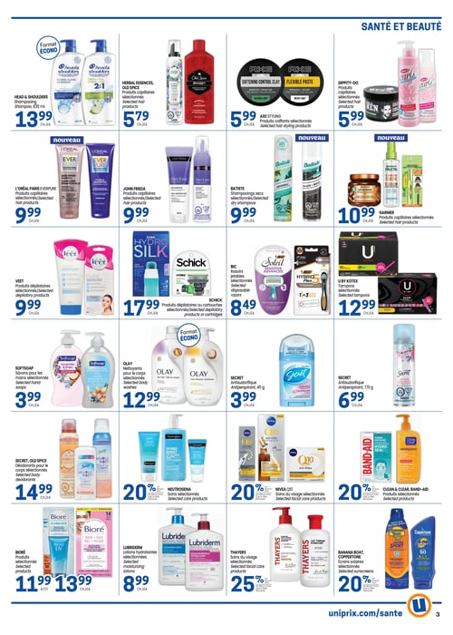 Circulaire Uniprix - Santé - Page 3