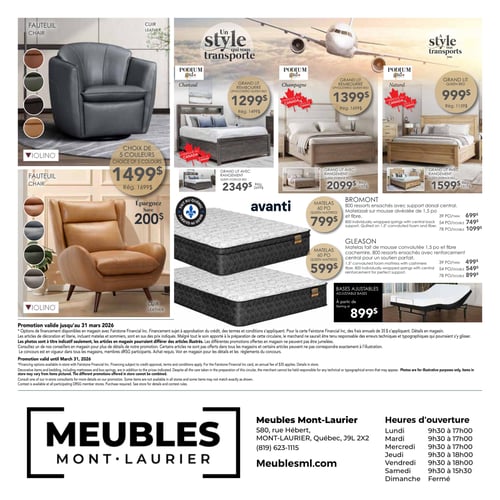 Circulaire Meubles Mont-Laurier - Page 4