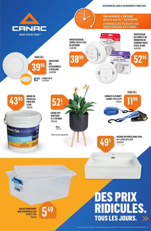 Circulaire Canac - Page 1