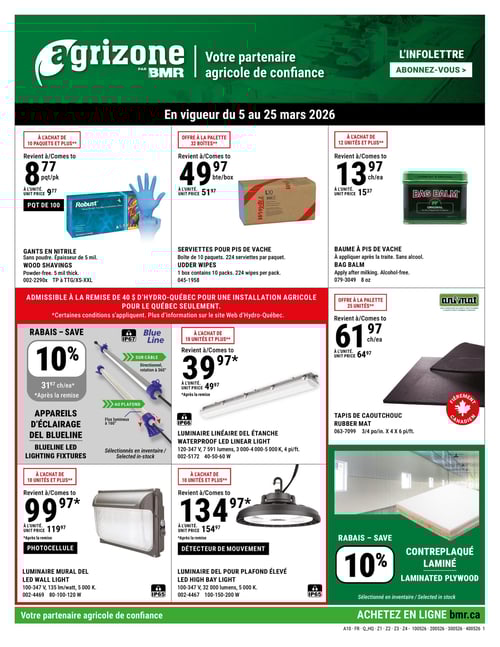 Circulaire BMR - Agrizone - Page 1