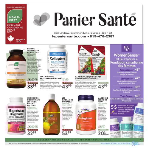 Circulaire Panier Santé - Page 1