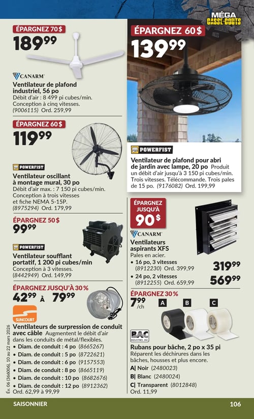 Circulaire Princess Auto - Méga Casse-coûts - Page 24