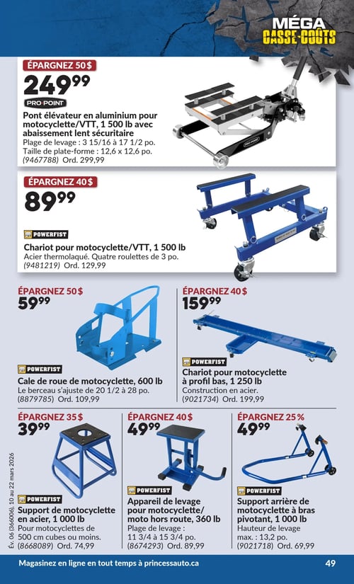 Circulaire Princess Auto - Méga Casse-coûts - Page 82