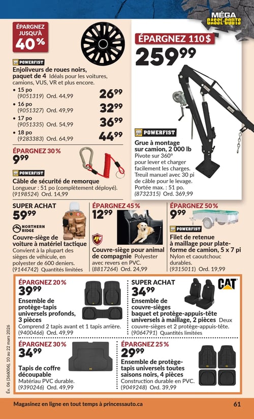 Circulaire Princess Auto - Méga Casse-coûts - Page 94