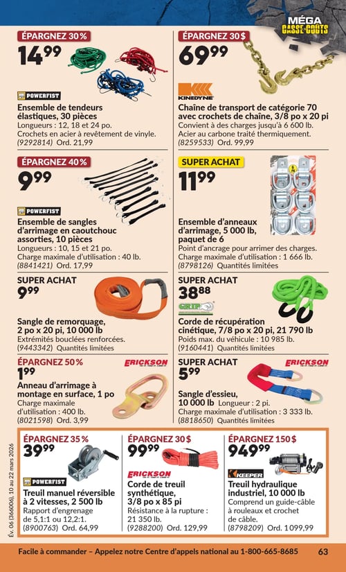 Circulaire Princess Auto - Méga Casse-coûts - Page 96