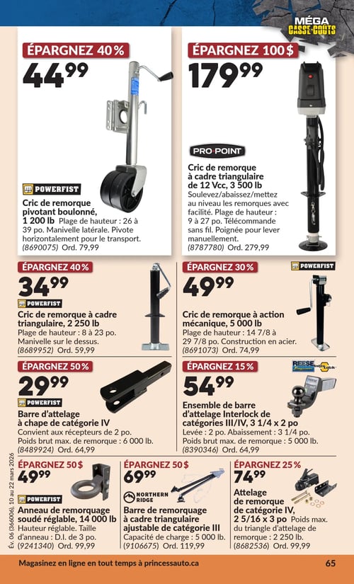 Circulaire Princess Auto - Méga Casse-coûts - Page 98