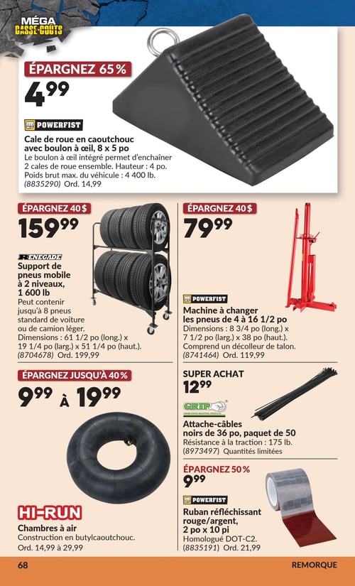Circulaire Princess Auto - Méga Casse-coûts - Page 101