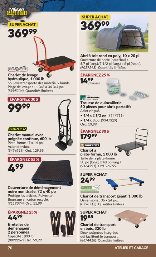 Circulaire Princess Auto - Méga Casse-coûts - Page 103
