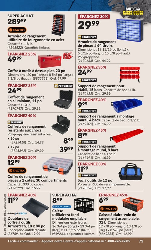 Circulaire Princess Auto - Méga Casse-coûts - Page 106