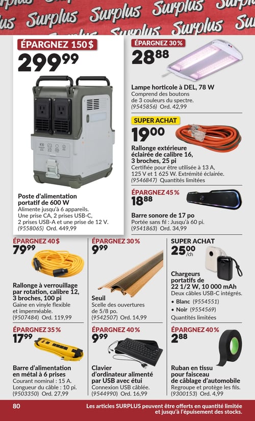 Circulaire Princess Auto - Méga Casse-coûts - Page 113
