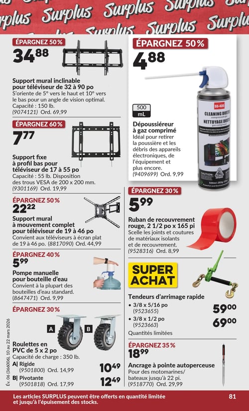 Circulaire Princess Auto - Méga Casse-coûts - Page 114