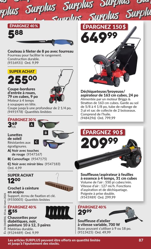 Circulaire Princess Auto - Méga Casse-coûts - Page 120