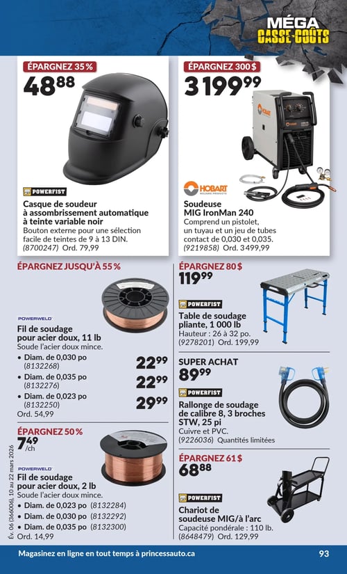 Circulaire Princess Auto - Méga Casse-coûts - Page 126