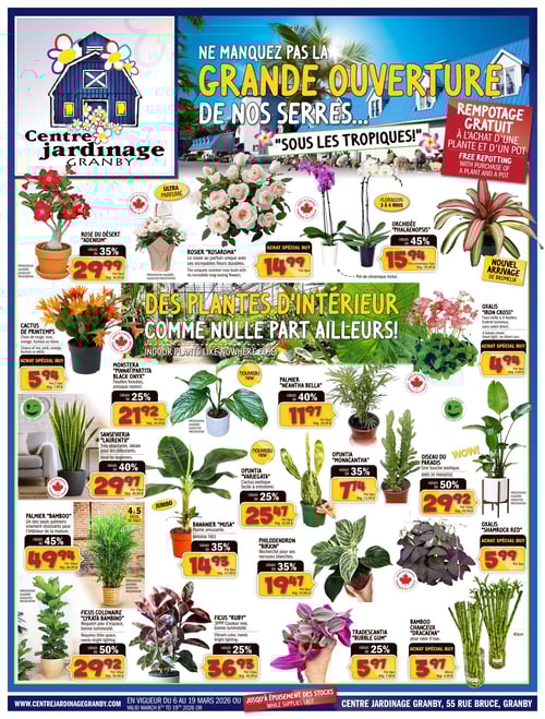 Circulaire Centre Jardinage Granby - Page 1