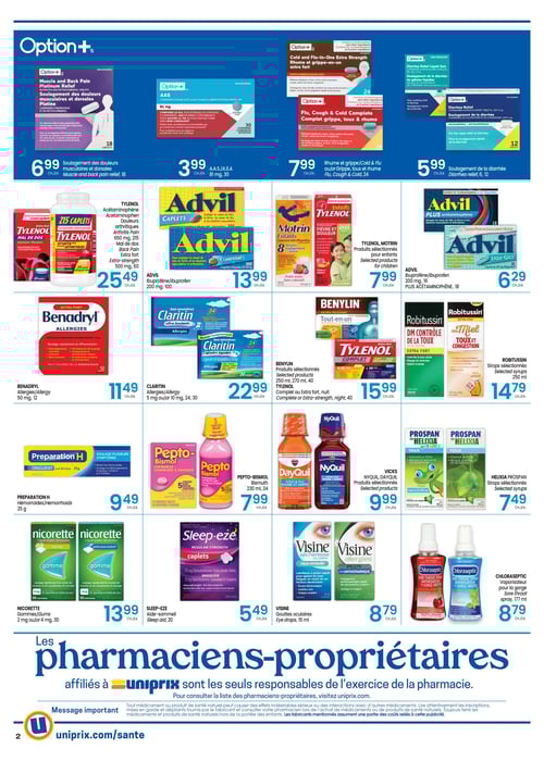 Circulaire Uniprix - Santé - Page 2