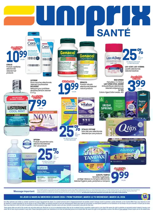 Circulaire Uniprix - Santé - Page 4