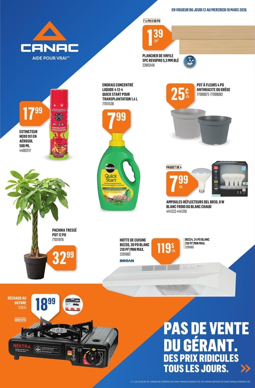 Circulaire Canac - Page 1