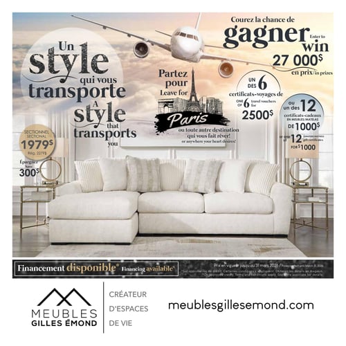 Circulaire Meubles Gilles Émond - Page 1