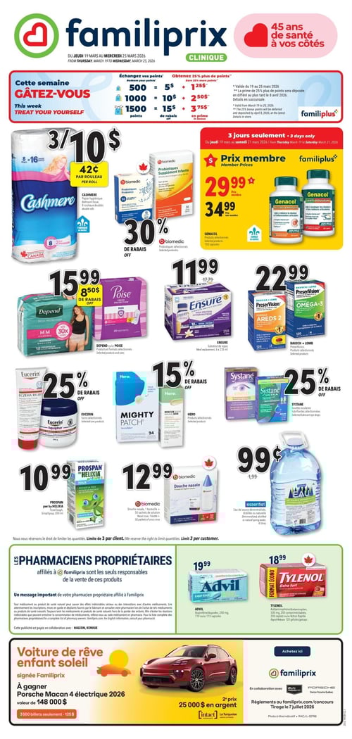 Circulaire Familiprix - Clinique - Page 1
