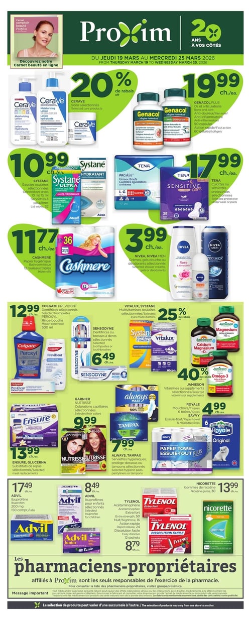 Circulaire Proxim - Page 1