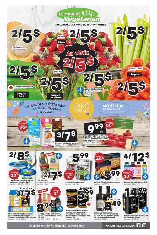 Circulaire Marché Végétarien - Page 1