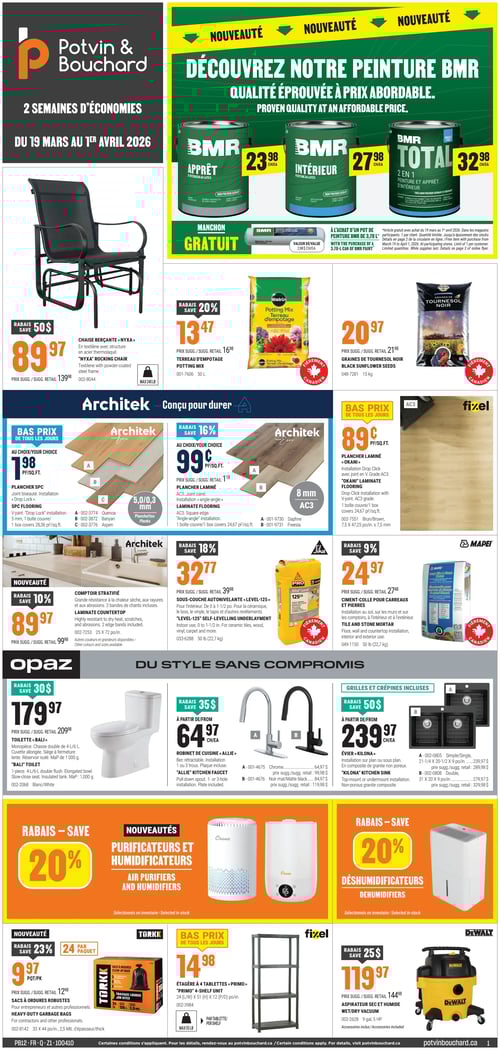 Circulaire Potvin & Bouchard - Page 1