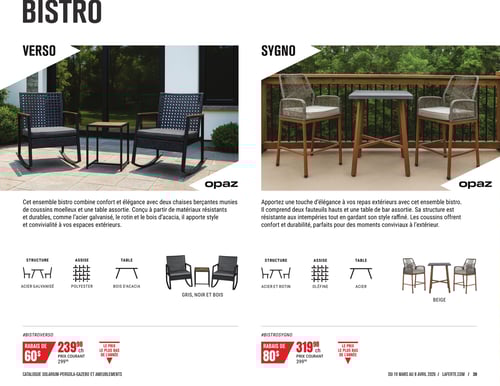 Circulaire Laferté - Catalogue Ameublements Extérieurs - Page 39