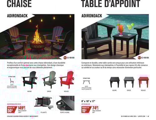Circulaire Laferté - Catalogue Ameublements Extérieurs - Page 43