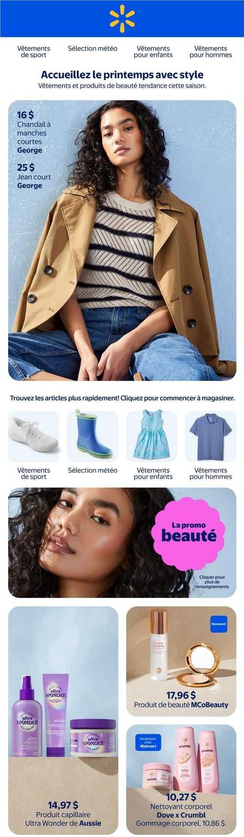 Circulaire Walmart - Accueillez le printemps avec style - Page 1