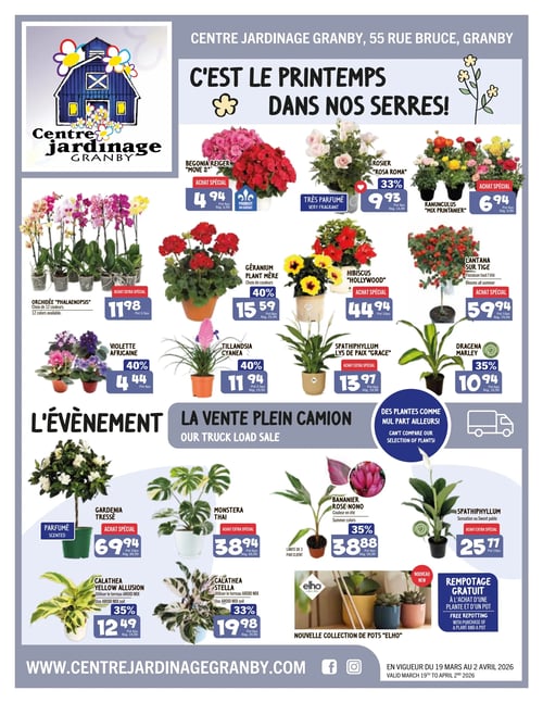 Circulaire Centre Jardinage Granby - Page 1