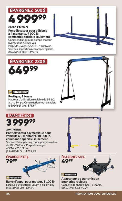 Circulaire Princess Auto - Page 66