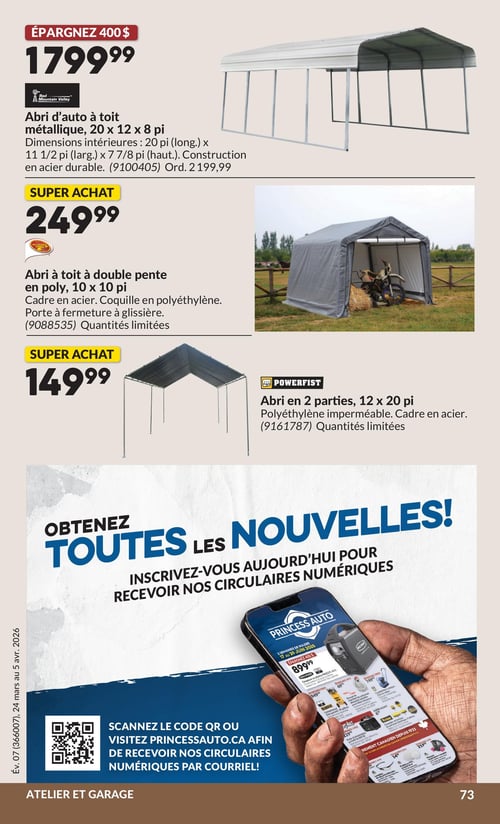 Circulaire Princess Auto - Page 93