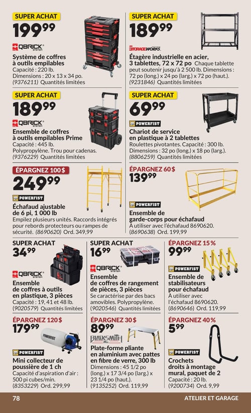 Circulaire Princess Auto - Page 98