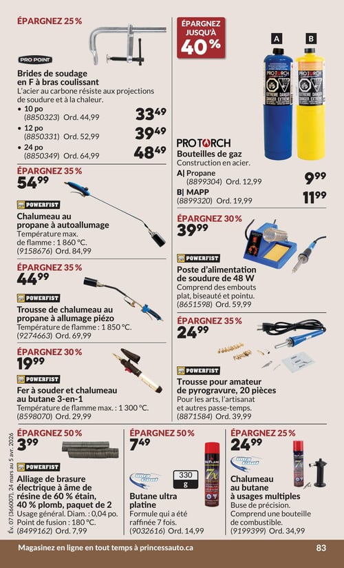 Circulaire Princess Auto - Page 103