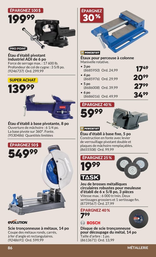 Circulaire Princess Auto - Page 106