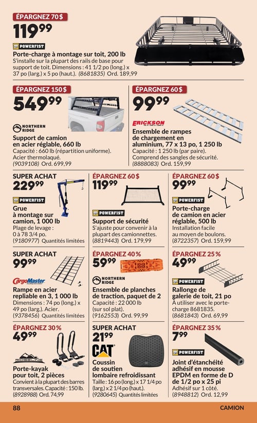 Circulaire Princess Auto - Page 108