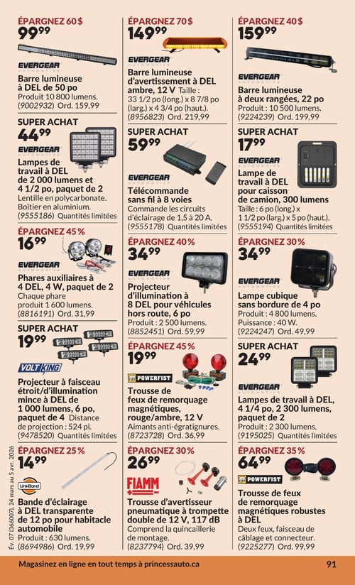 Circulaire Princess Auto - Page 111