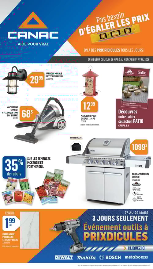 Circulaire Canac - Page 1