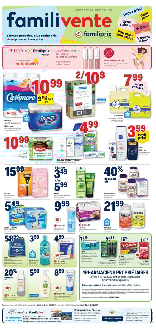 Circulaire Familiprix - Santé - Page 1