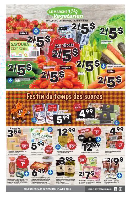 Circulaire Marché Végétarien - Page 1