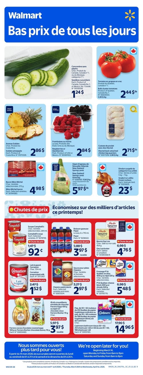 Circulaire Walmart - Page 1