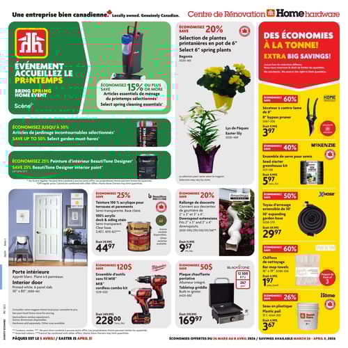 Circulaire Home Hardware - Centre de Rénovation - Page 1