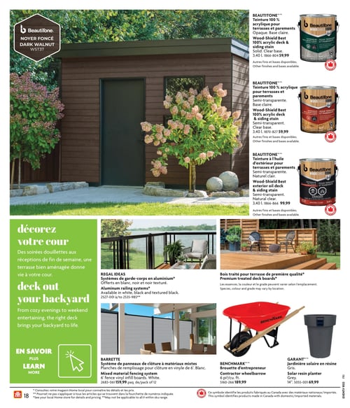Circulaire Home Hardware - La vie à l'extérieur - Page 19