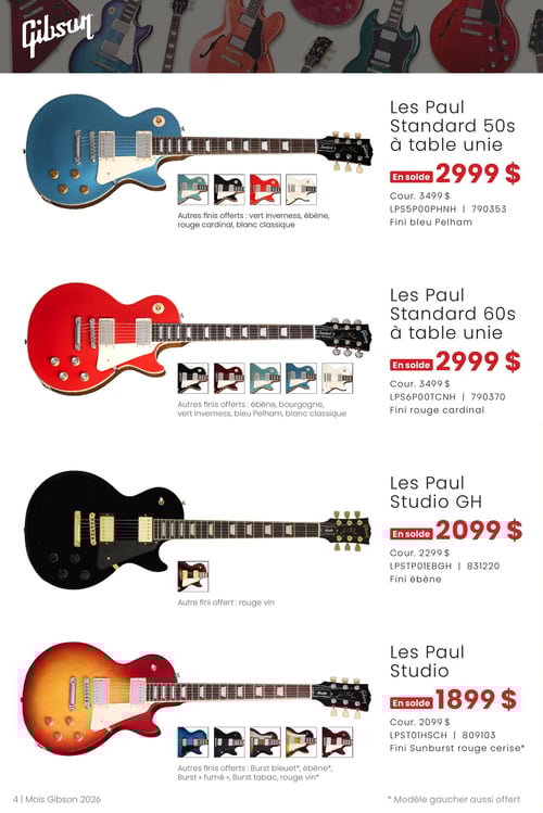 Circulaire Long & McQuade Instruments de Musique - Le mois Gibson - Page 4