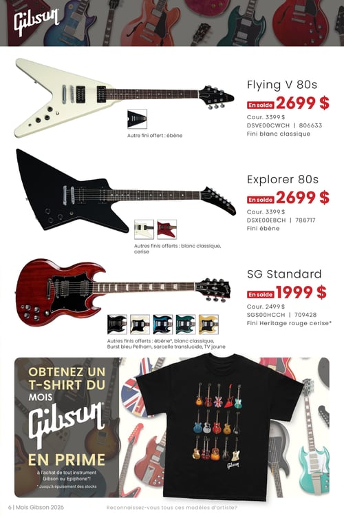 Circulaire Long & McQuade Instruments de Musique - Le mois Gibson - Page 6