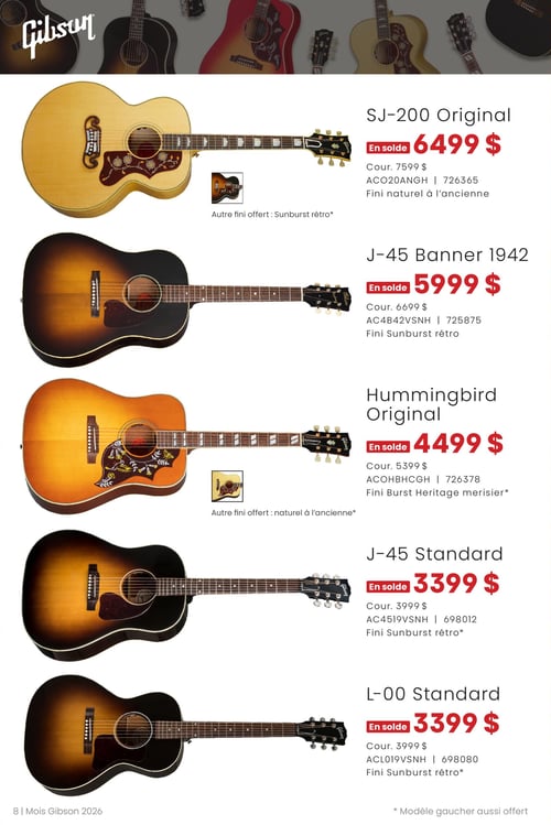 Circulaire Long & McQuade Instruments de Musique - Le mois Gibson - Page 8
