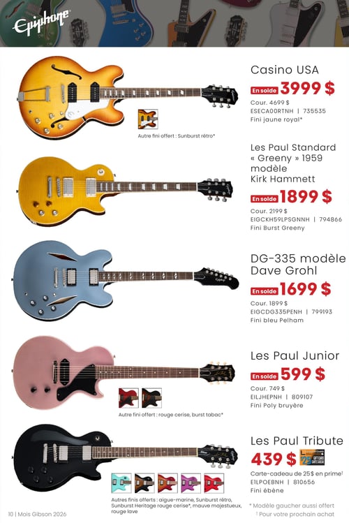 Circulaire Long & McQuade Instruments de Musique - Le mois Gibson - Page 10